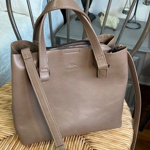 Roots leather bag